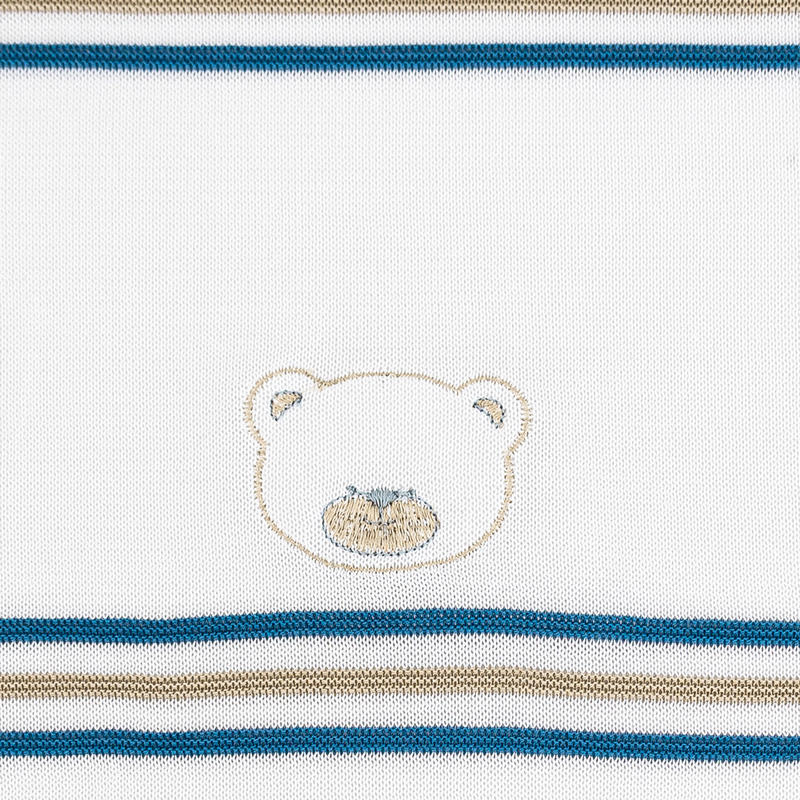 Couverture pour bébé en fil de coton La Margherita, ours en peluche