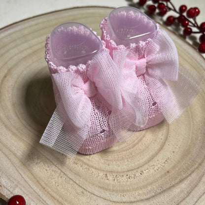 Babychic Scarpette Fiocchetto Rosa