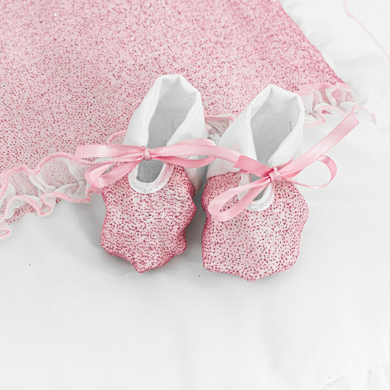 Tender Coccole Pink Coordinated, PILLOWCASE + TOP SHEET + Set + Shoes + Hat + 2 Body 7 PCS