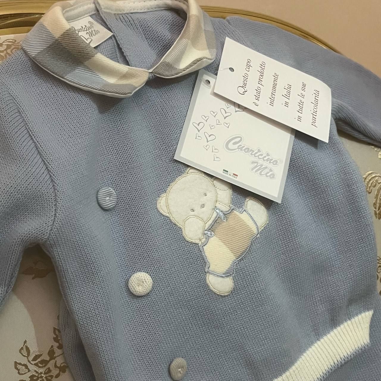 Set Nascita "ORSETTO" Cuoricino Mio - BabyBoutique