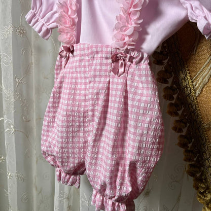 Coordinated BabyChic, Dungarees and Shoes, 2 PCS,