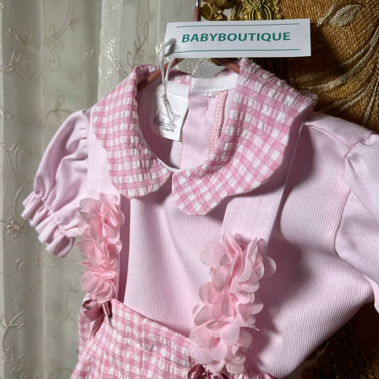 Coordinated BabyChic, Dungarees and Shoes, 2 PCS,