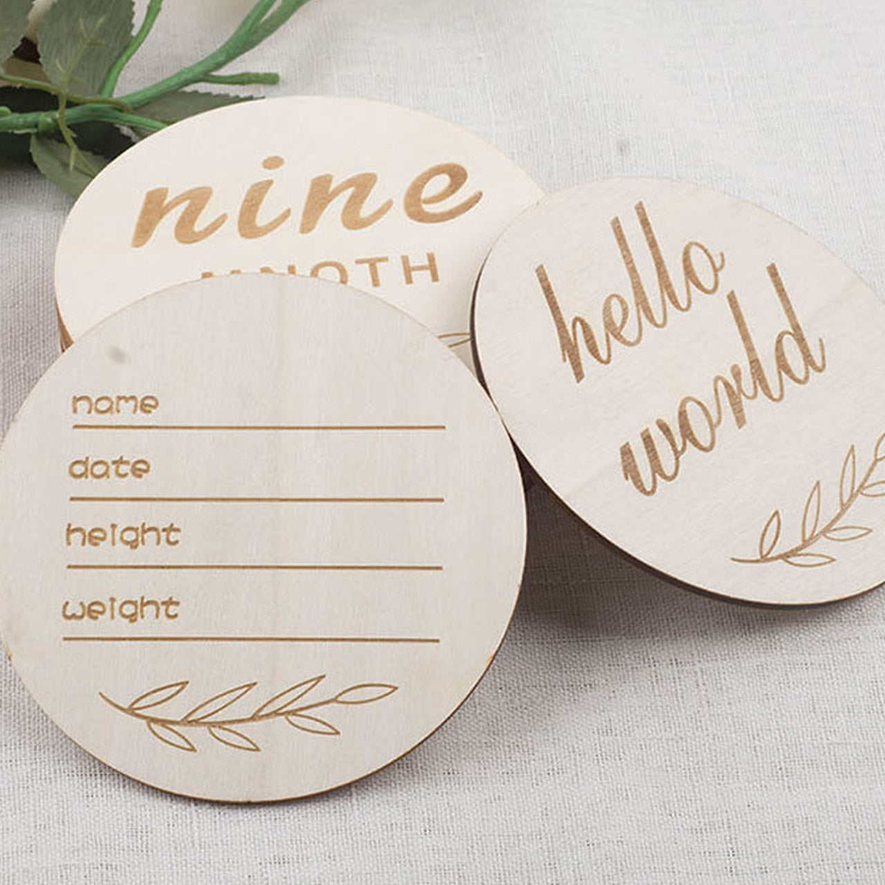 Wooden Photo Tags, 14 PCS