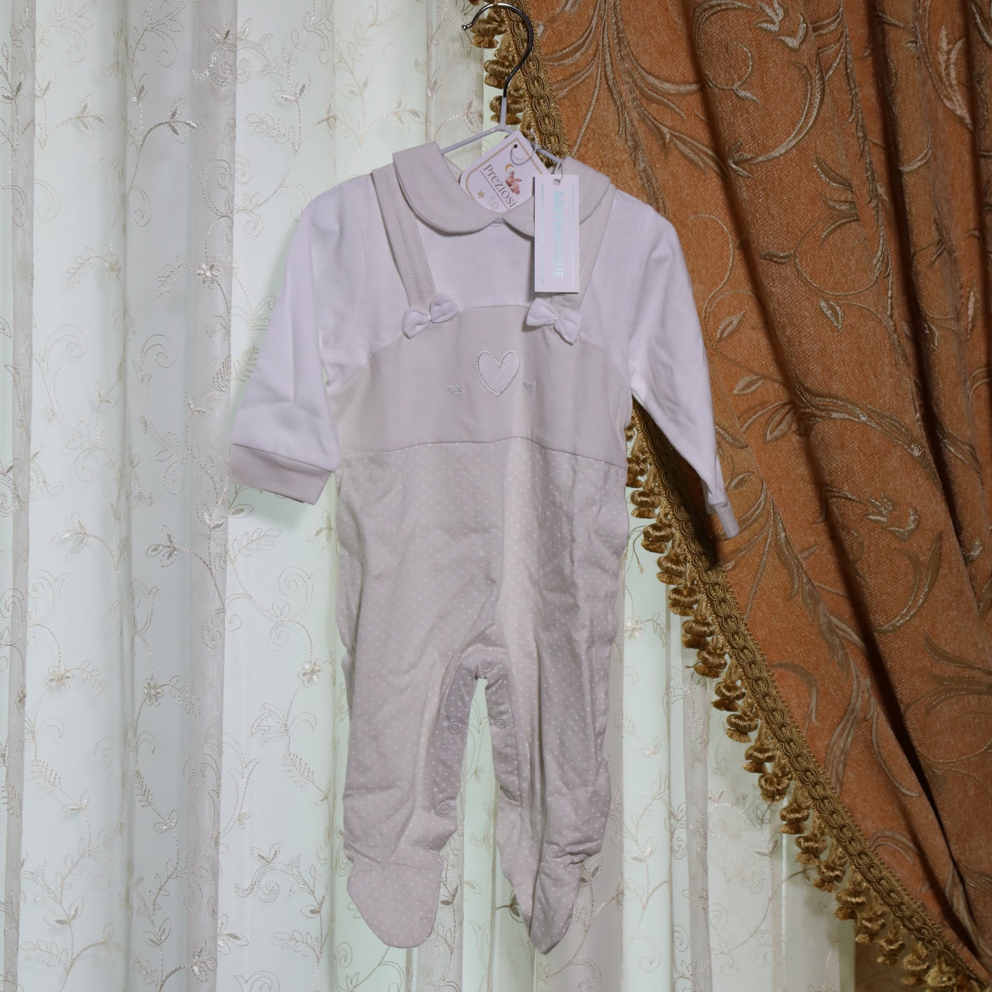 Completino Preziosini Fiocchetto Femminuccia Cotone - BabyBoutique